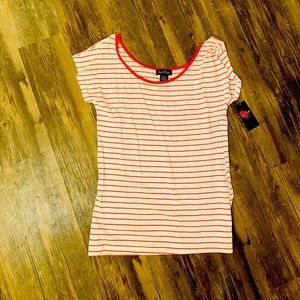 Orange stripped t-shirt